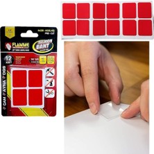 Ozcmax Flamme Montaj Bandı 2.5 kg - Çift Taraflı Hazır Kesilmiş Silikon Bant 12'li Montaj Bandı Şeffaf
