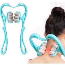 Ozcmax Boyun Bacak Ayak Bel Masaj Aleti Çok Fonksiyonlu Manuel Altı Tekerlekli