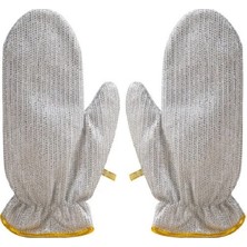 Ozcmax 2li Telli Bulaşık Eldiveni Su Geçirmez Kir Sökücü Tava Tencere Ovma Mutfak Banyo Temizlik Eldiveni