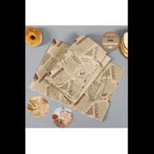Vintage Gazete Desenli Sunum Kağıdı 50 Adet