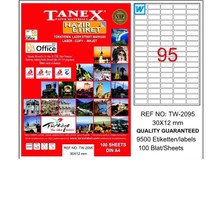Tanex TW-2095 30X12 Lazer Etiket 100'LÜ