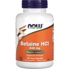 Now Betaine Hcl 648 Mg 120 Veggie Capsul. Usa Menşei.ozelsporcugıdaların'dan 3941