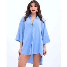 Defy Moda 4328 Gömlek-Mavi