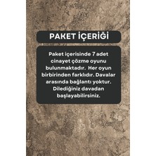 Taş Group Dedektiflik Dedektiflik Oyunu - Cinayet Oyunu - Dedektif Oyunu - Kutu Oyunları - Yedili Set