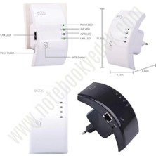 Lineon 300MBPS Wifi Repeater - Router Kablosuz Aktarıcı Siyah