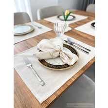 35X50CM 24 Adet %100 Pamuk Keten Runner Sunum Peçetesi, Servis Peçetesi , Amerikan Runner