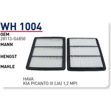 Wunder Wh 1004 Hava Fıltresı (Kıa Pıcanto Iıı (Ja) 1,2 Mpı)