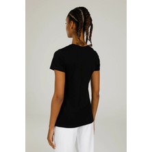 Lumberjack Wb C Neck 11CT122 5fx Kadın Siyah Tişört 101931627