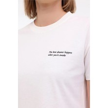 Lumberjack Wl Anna Ekru Kadın T-Shirt/ Tişört 101931819
