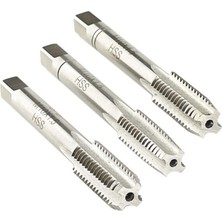 3/8 x 24 Unf Hss 3’lü El Takım Ince Diş Kılavuz - Dın 351