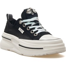 Guja 25Y389 Kadın Dili Taşlı Sim Bağ Kalın Taban Sneaker