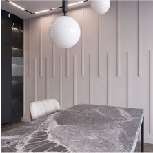 Birdeco Home Dekoratif Boyanabilir Montaja Hazır Duvar Çıtası,önceden Kesilmiş Astarlı Kendin Yap Kit (P20)