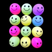 12 Adet Vıp Kalite Masa Tenisi Topu Renkli Pinpon Topu Gülen Surat Pinpon Topu Vıp Table Tennıs Ball