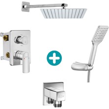 Eca Lia Ankastre Gömme Banyo Bataryası Duş Seti Tüm Parçalar Dahil Tavandan 30X30