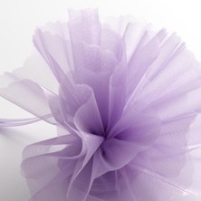 27 METREX70 cm Lila Süsleme Tülü Lila Tül Araba Kına Gecesi Düğün Dekor Tül Lilac Decoratıon Tulle
