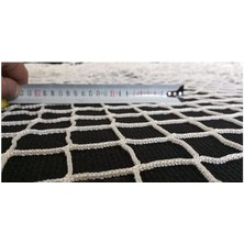 Ünal File Balkon Filesi 2 x 12 Metre Kalın Kedi Kilesi Montaj Malzemeli 3mm Çocuk Güvenlik Ağı Göz 4 cm