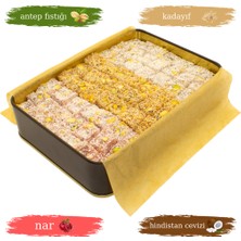 Lokumani Karışık Çifte Kavrulmuş Antep Fıstıklı Lokum 500 gr