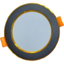 7W 3renkli(Beyaz, Gün Işığı, Ikisi Bir Arada) Siyah Krom/gold LED Spot Lamba-10 Adettir