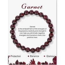 Perlavita Garnet Doğal Taş Bileklik - Minimalist ve Dayanıklı Takı