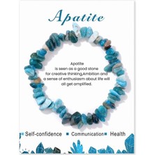 Perlavita Apatit Taşı Kırık Taşlı Bileklik