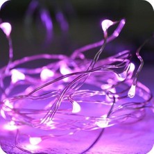 10 Metre Battery Pink LED Light 10 Metre Pilli Pembe LED Işık Pembe Pilli Işık Pembe Dekorasyon Işığı