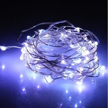 7 Metre Yılbaşı Ağacı Işığı Beyaz Pilli Işık Pilli Beyaz LED Işık Beyaz Noel Işığı Yılbaşı Işığı