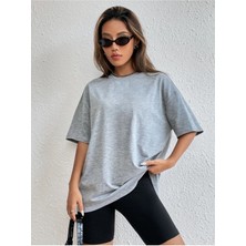 Woodroffe Düz Basic Unisex Oversize Salas T-Shirt Boyfriend
