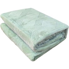 Özdilek Trendy Art Deco Tek Kişilik Battaniye Açık Yeşil 155 x 220