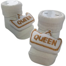 Style Baby Amazing Hoşgeldin Bebek, Yenidoğan Kız Bebek, Mini Queen, Baskılı Badi Hediye Seti