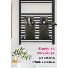 Çok Amaçlı Büyük Boy Çıtçıtlı Dolap Içi Düzenleyici Banyo ve Mutfak Organizeri