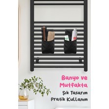Çok Amaçlı Küçük Boy Çıtçıtlı Dolap Içi Düzenleyici Banyo ve Mutfak Organizeri