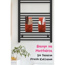 Çok Amaçlı Küçük Boy Çıtçıtlı Dolap Içi Düzenleyici Banyo ve Mutfak Organizeri