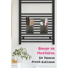 Çok Amaçlı Küçük Boy Çıtçıtlı Dolap Içi Düzenleyici Banyo ve Mutfak Organizeri