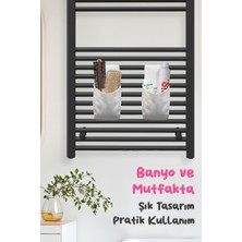 Çok Amaçlı Küçük Boy Çıtçıtlı Dolap Içi Düzenleyici Banyo ve Mutfak Organizeri