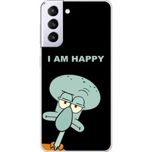 Dali Design Samsung Galaxy S21+ Uyumlu Şeffaf Kılıf Sponge Bob Tasarımlı 3