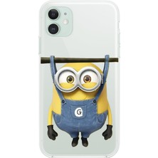 Dali Design iPhone 11 Uyumlu Şeffaf Kılıf Minions Tasarımlı
