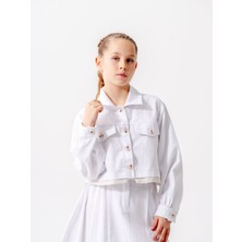 Kız Çocuk Etek Garnili Ceket 1547