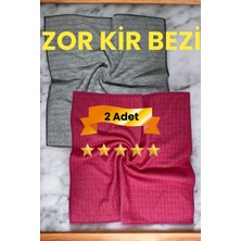 Mikrofiber Çift Yüzlü Telli Zor Kir, Halı, Koltuk, Mutfak Bezi 2 Adet 40X40CM