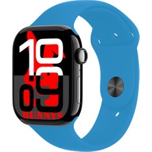 Apple iPhone 13 Mini Uyumlu Açık Mavi Akıllı Saat WATCH10 2025 Hediyeli Amoled Ekran