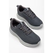 Erkek Günlük Spor Ayakkabı Füme Bağlı Tekstil Faylon Taban