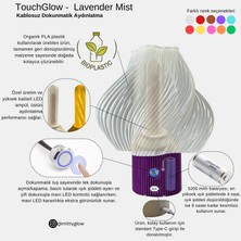 Kablosuz Dokunmatik Şarjlı Abajur Lavender Mist
