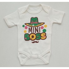 Style Baby Amazing Hoşgeldin Bebek, Yenidoğan Erkek Bebek, Mini Boss, Baskılı Badi Hediye Seti