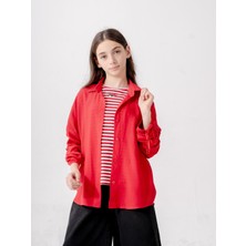 Kız Çocuk Düşük Kollu Gömlek T-Shirt Ikili Takım 1810