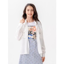 Kız Çocuk D Tokalı Ceket T-Shirt Ikili Takım 1806