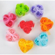 Ozcmax Kalp Kutulu Gül Şeklinde Sabun - Mini