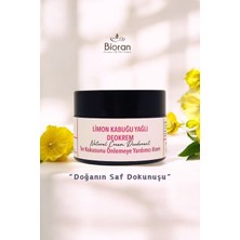 Bioran Limon Kabuğu Yağlı Deokrem 30 ml - %100 Doğal Krem Deodorant, Cam Kavanozda