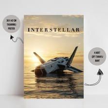 Orendart Interstellar Yıldızlararası Movie Film Poster Dekorasyon Çerçevesiz Poster Interstellar