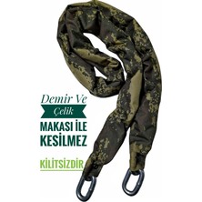 Strong Grade 13 mm 1 Metre 80 cm Kesilmez Motorsiklet Zincir Kilit Motor Kilidi  Motorsiklet Kilidi