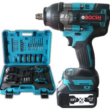 Bosch EEA342 Yeni Profesyonel Kömürsüz Akülü 58VF Somun Sıkma Sökme Seti 600NM