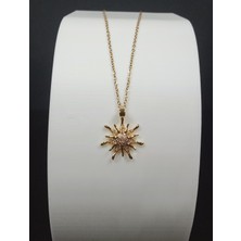 Stainless Steel Güneş Parıltısı Kolye